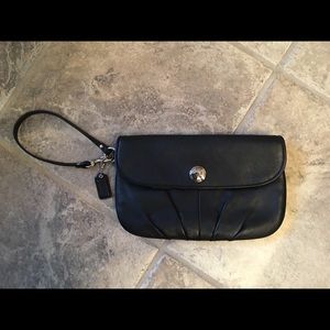 Coach leather Wristlet